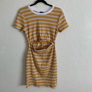 Yellow striped dress from Rue21